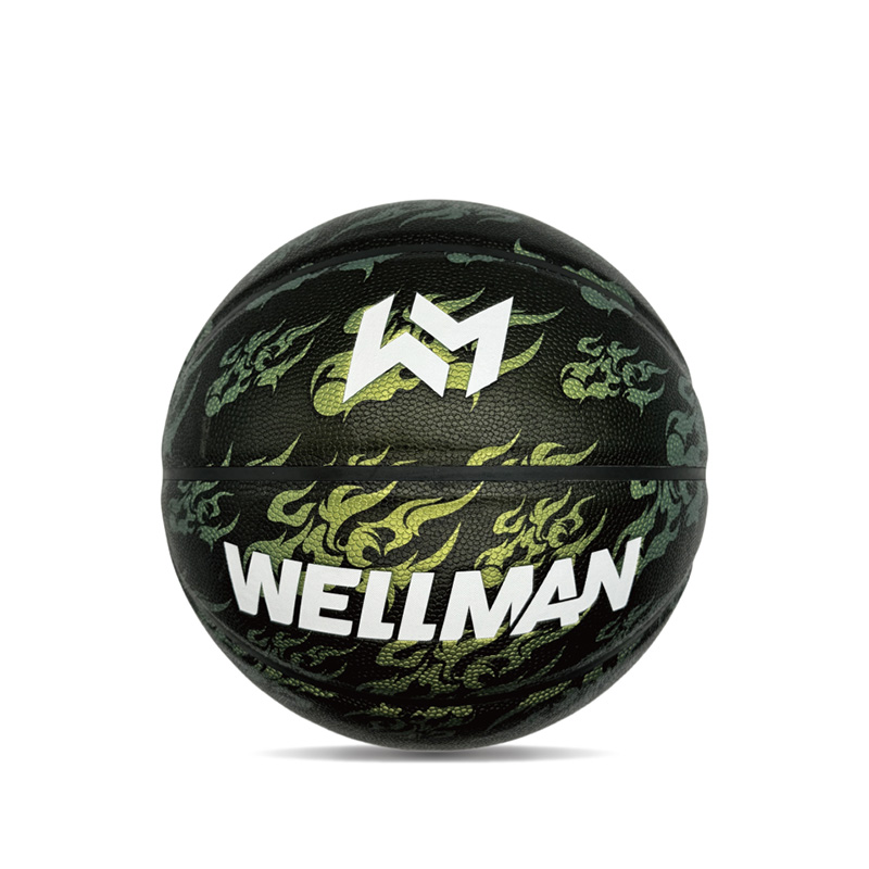 Inomhus/utomhus hygroskopicitet PU Färgglad tryckt sportbasketboll