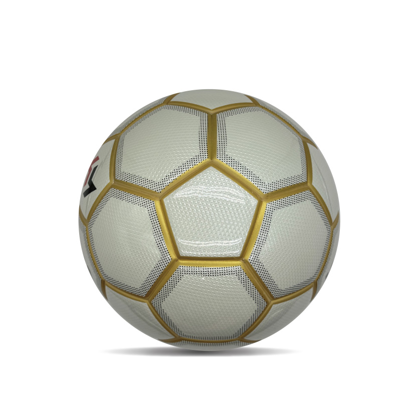 Dubbel spegel anpassade tryckta fotbollar glänsande personlig fotbollsboll officiell storlek 5