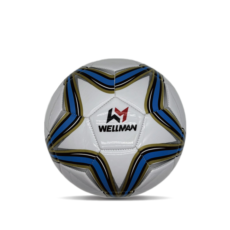 Hållbar PVC Size 4 Youth Soccer Ball Print Logo Training Football Ball för barn och vuxna