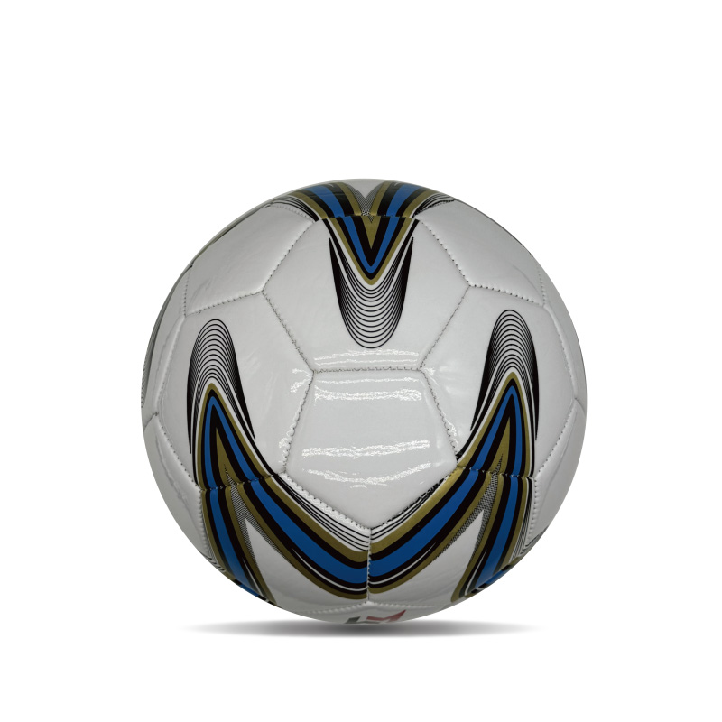 Hållbar PVC Size 4 Youth Soccer Ball Print Logo Training Football Ball för barn och vuxna