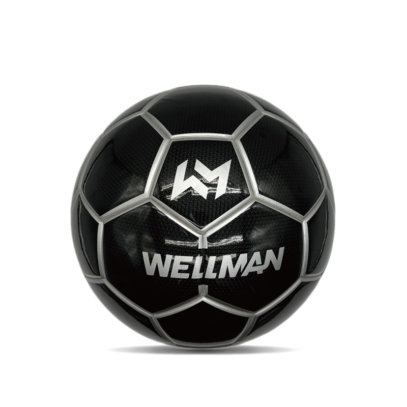 Dubbel spegel anpassade tryckta fotbollar glänsande personlig fotbollsboll officiell storlek 5