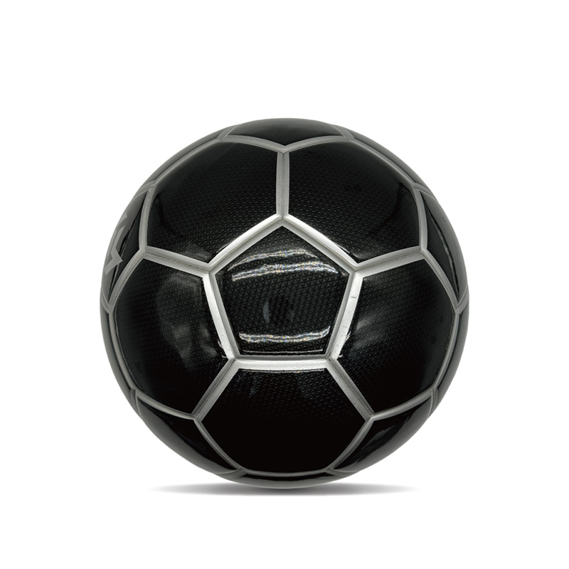 Dubbel spegel anpassade tryckta fotbollar glänsande personlig fotbollsboll officiell storlek 5