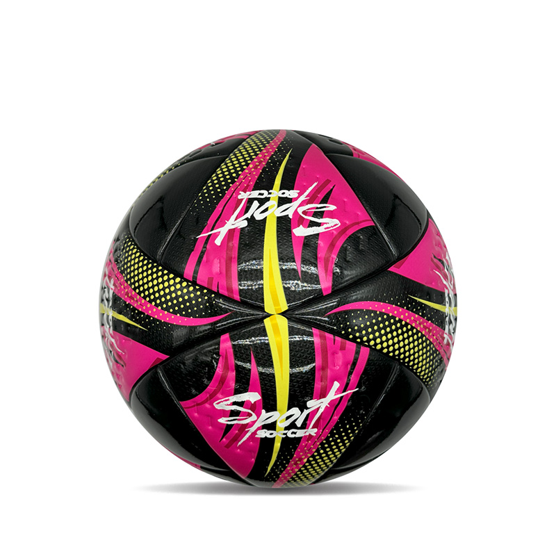 Special Type Shiny Double Mirror PU Anpassad personlig fotboll Boll Storlek 5 rosa presentfotboll